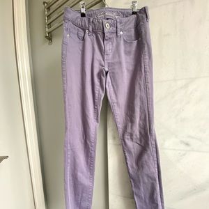 American Eagle Purple Skinny Jeans size 2